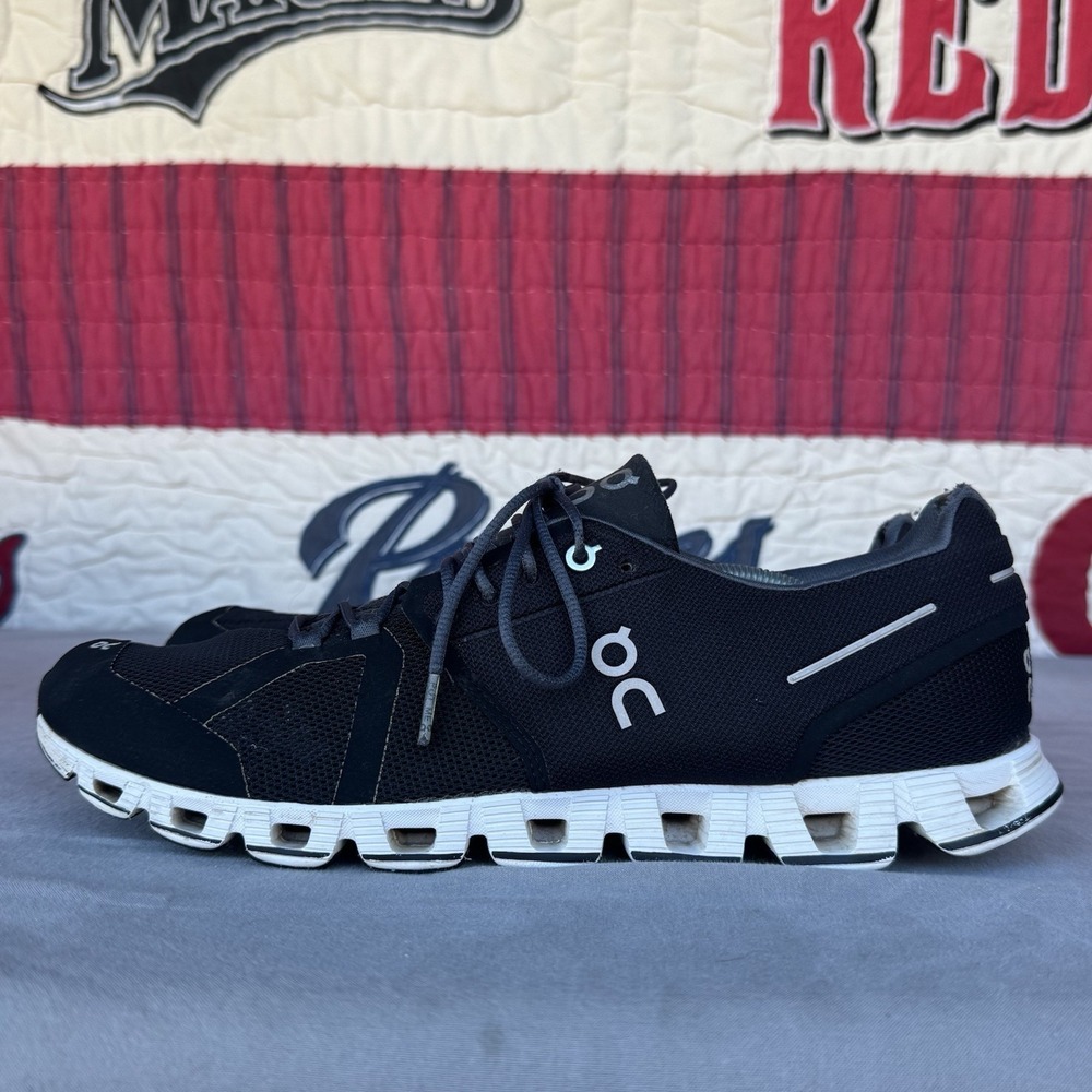 Size 12.5 - On Running Cloud 5 Shoes Men's Black White Athletic Sneakers